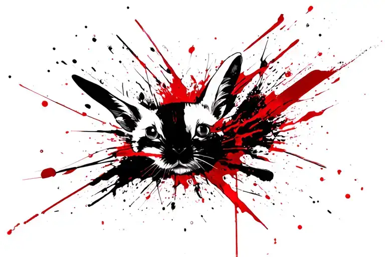 Bad Bunny tattoo design idea