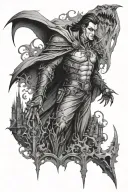 Dracula Castlevania tattoo design idea