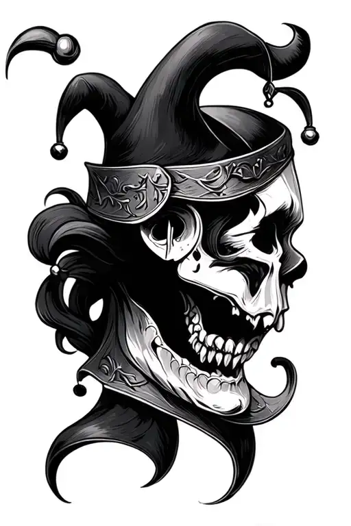 Jester foreharm tattoo design tattoo design idea