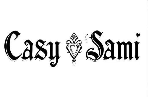 "Casey ❤️ Sami" tattoo design idea
