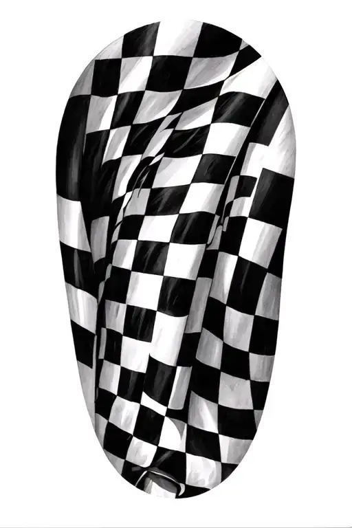 checkered flag  tattoo design idea