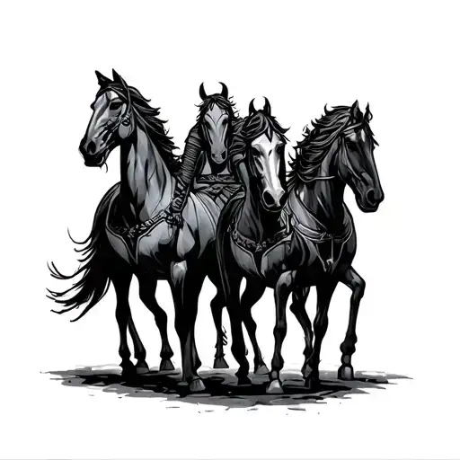 four horsemen tattoo design idea