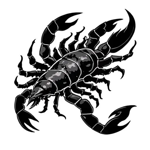Wolf fire black scorpion moon turk tattoo design idea