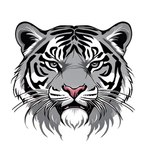 Chinese Tiger tattoo design idea