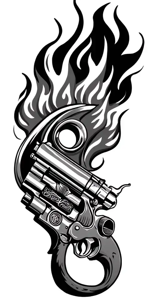 hot rods harleys fire guns tattoo design inspired tattoo design idea