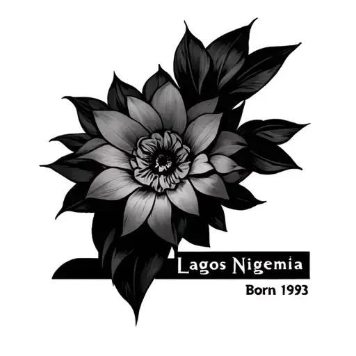 Born Lagos nigeria 1993 tattoo design idea