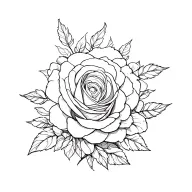 "Amir hosein " rose blooming tattoo design idea