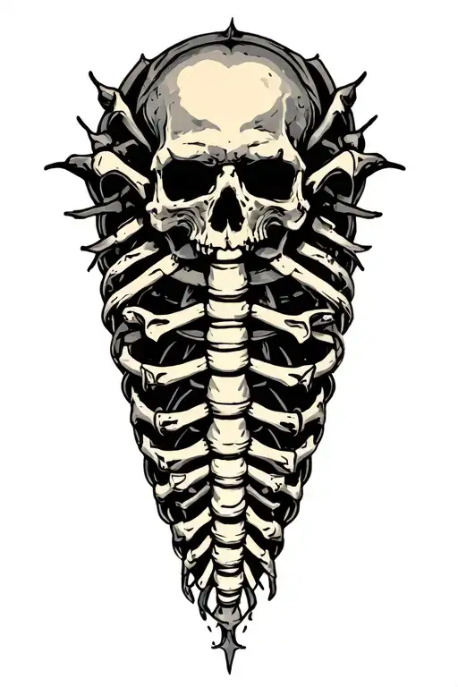 Spinal cord "broke tattoo design idea