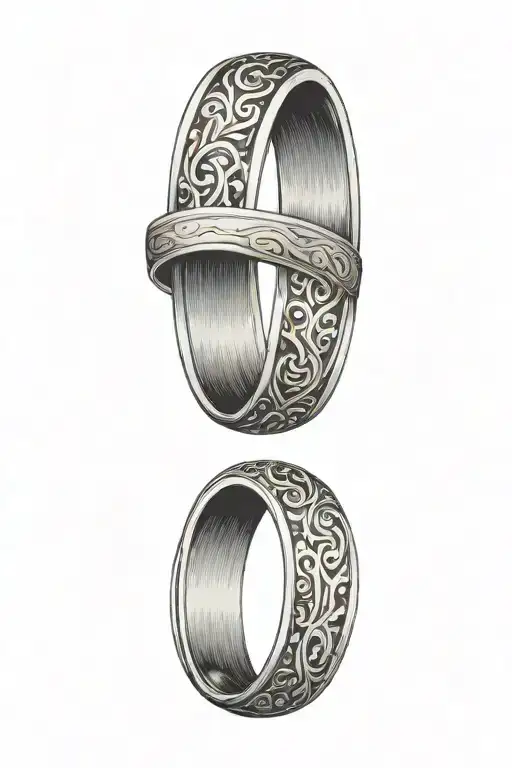 date wedding ring tattoo design tattoo design idea