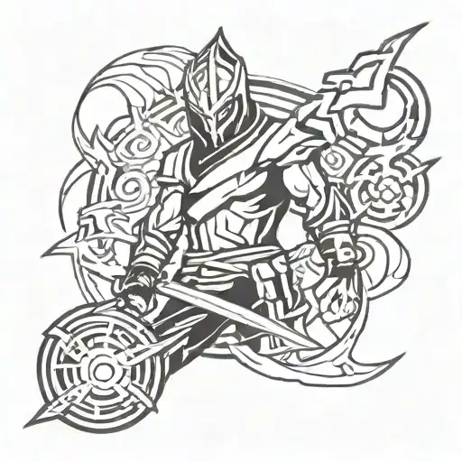 Arcane league of legends tattoo design idea