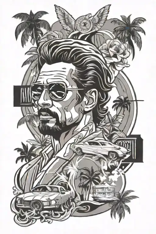 sleve miami vice  tattoo tattoo design idea