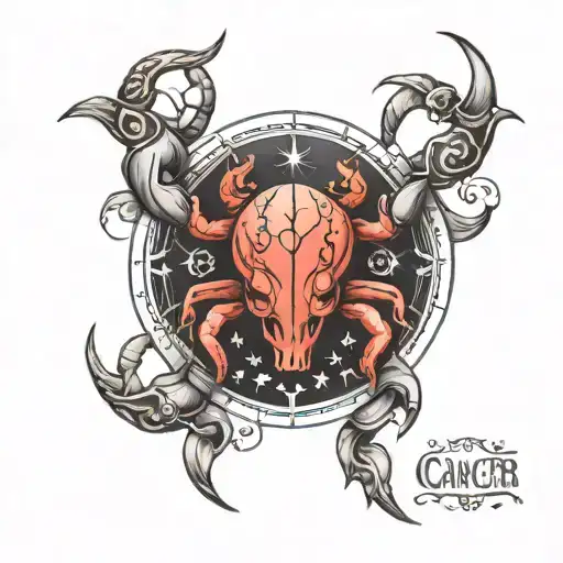 horoscope cancer zodiac sign tattoo tattoo design idea
