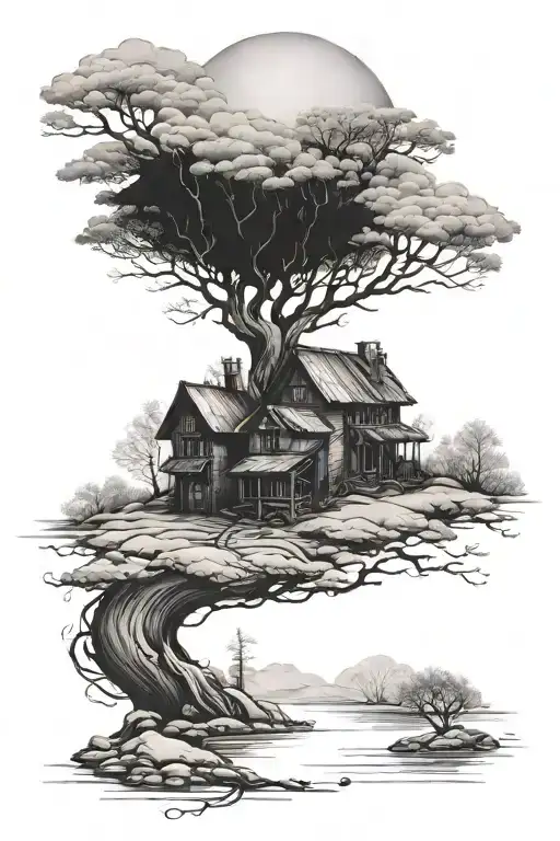 solitude tattoo design idea