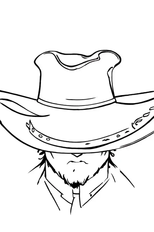 Arthur Morgan's hat tattoo design idea