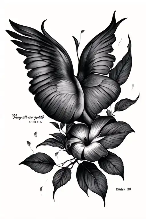 Isaiah 41:10 tattoo design idea