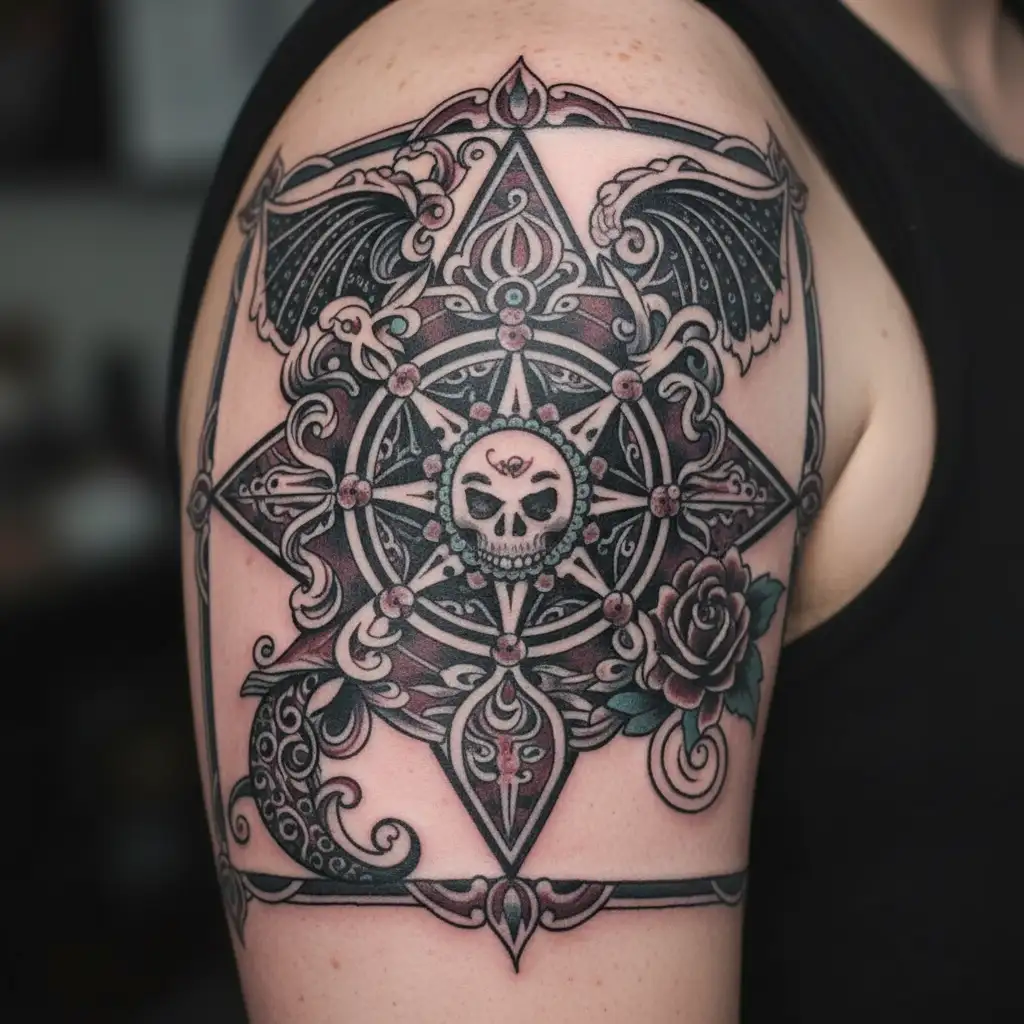 patch work goth style nipple tattoo design tattoo design idea