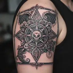 patch work goth style nipple tattoo design tattoo design idea