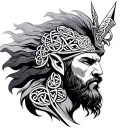 Warrior Celtic tattoo design idea