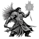 Warrior Celtic tattoo design idea