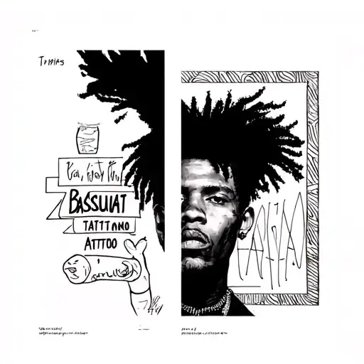 Basquiat tattoo design idea
