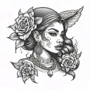 Chola tattoo design idea