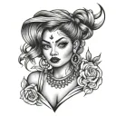 Chola tattoo design idea