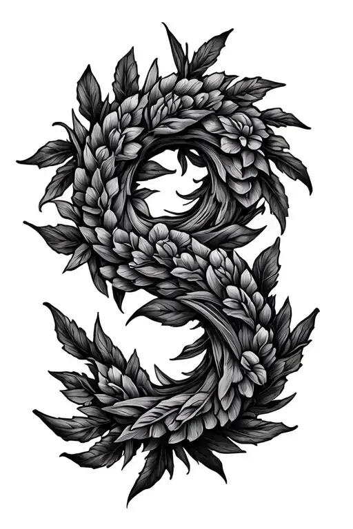 Ancient Greek Wreath half sleeve tattoo design idea