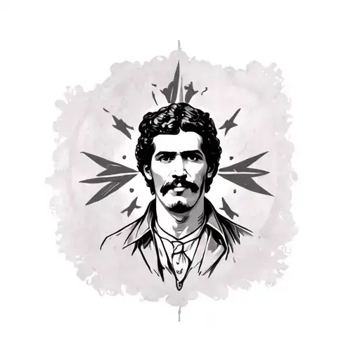 Jesus Malverde tattoo design idea
