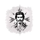 Jesus Malverde tattoo design idea