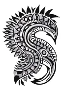 aztec tribal patterns tattoo design idea