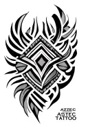 aztec tribal patterns tattoo design idea