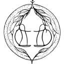 gemini libra cute tattoo design idea