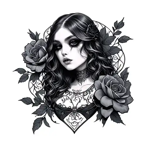 Goth tattoo design idea
