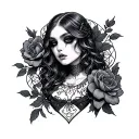 Goth tattoo design idea