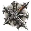 Sword cross tattoo tattoo design idea
