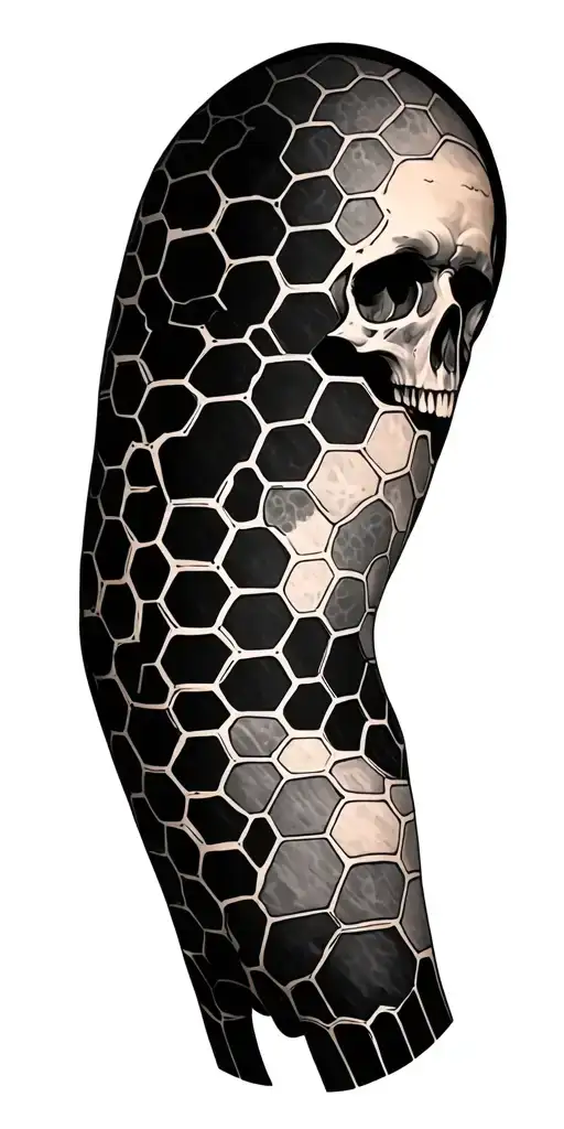 Honeycomb Sleeve tattoo tattoo design idea