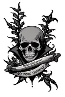 death before dishonor  tattoo design idea