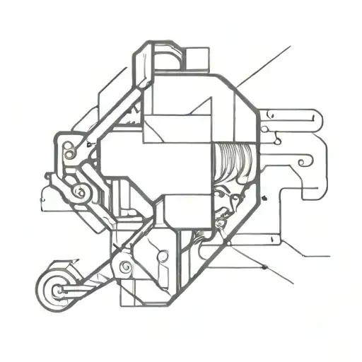 machinist tattoo design idea