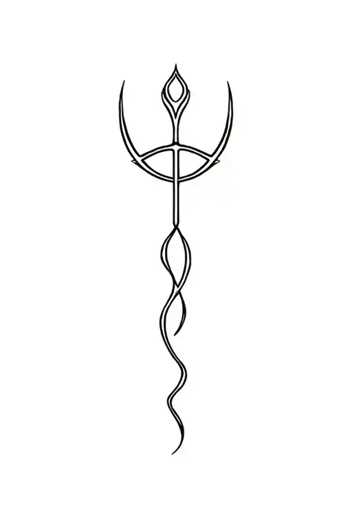 lilith symbol small tattoo design idea