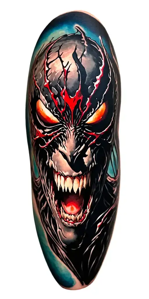 symbiote taking over my body tattoo design idea