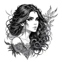 Seraphine league of legends tattoo design idea