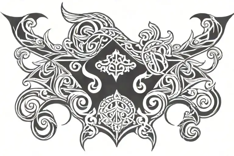 tribal puerto rican neck tattoo with the cholo style art tattoo design idea