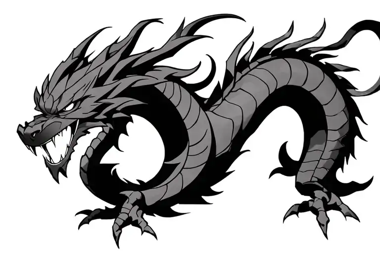 dragonball z shenron tattoo design idea