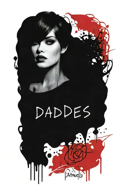 text "Daddies Princess" tattoo design idea