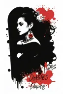 text "Daddies Princess" tattoo design idea