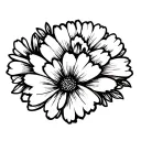 flower bracelet marigold flowers tattoo design idea