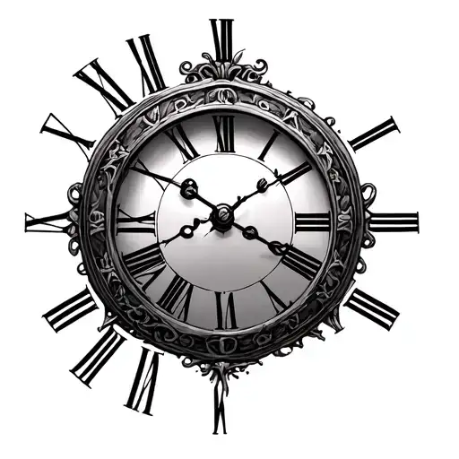 1497 Roman Numerals Clock Tattoo Ideas In 2025 BlackInk AI
