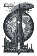 the dark tower by stephen king crown tattoo design idea