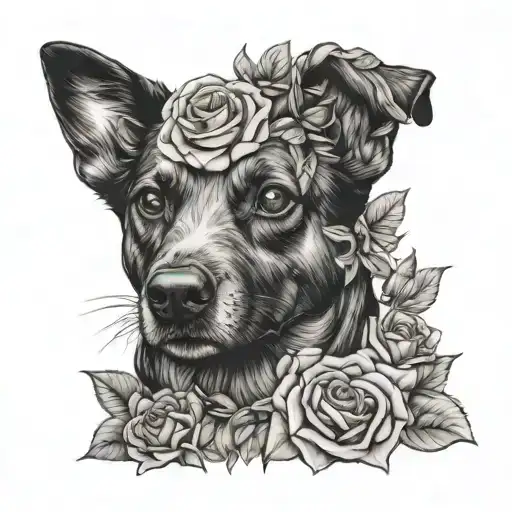 Hund von Rosen tattoo design idea