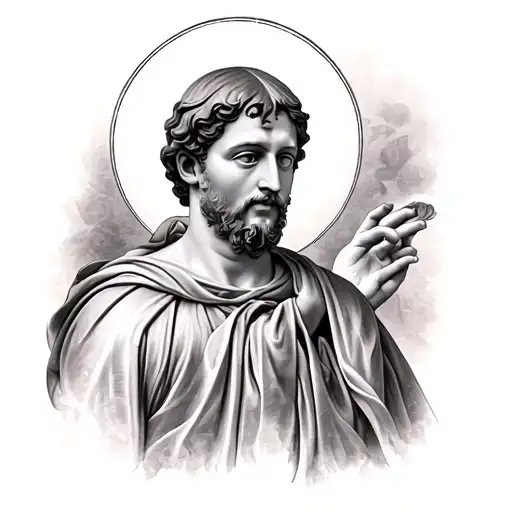 Saint Anthony of Padua tattoo design idea